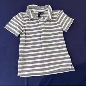 Janie And Jack Boys Striped Collared Polo Shirt 4